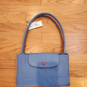 Longchamp large le pliage tote - size large - blue